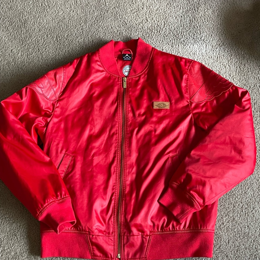 Just Don x Air Jordan Satin Pinnacle Bomber Jacket